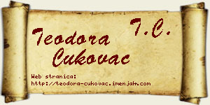 Teodora Cukovac vizit kartica